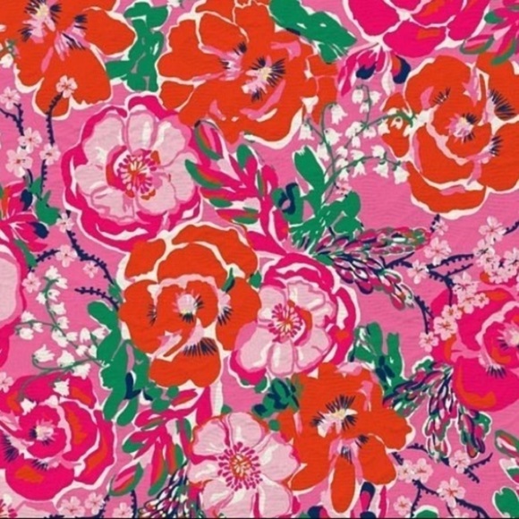 Lilly Pulitzer Aleena Dress Size 2 A Thing Called Love Pink Floral Mini Dress - Picture 6 of 14